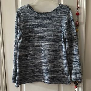 J. Jill Blue Cotton Women's Sweater